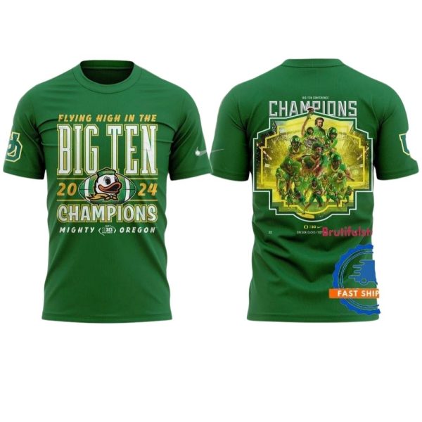 Oregon-Ducks-BIG-Ten-CHAMPIONS-3D-Shirt-1 Oregon Ducks BIG Ten CHAMPIONS 3D Shirt 1