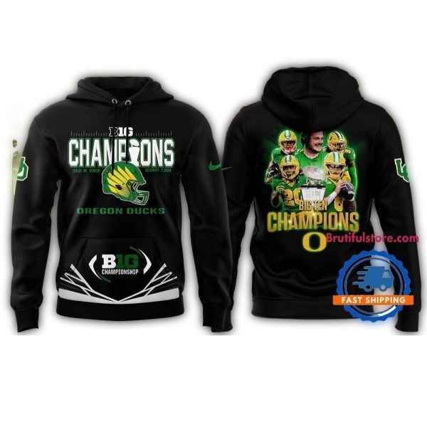Oregon Ducks BIG Ten CHAMPIONS All Over Print Shirt 1