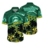 Oregon Ducks Coconut Sunset Tropical Hawaiian Shirt