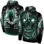 Oregon Ducks Demonic Skull All-Over Print Hoodie