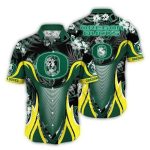 Oregon Ducks Floral Flower Armor Hawaiian Shirt