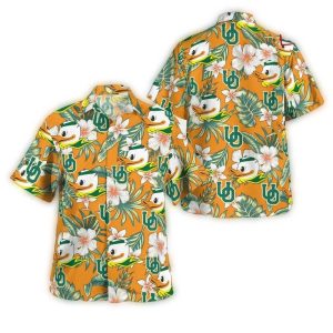 Oregon Ducks Floral Flower Pattern Hawaiian Shirt