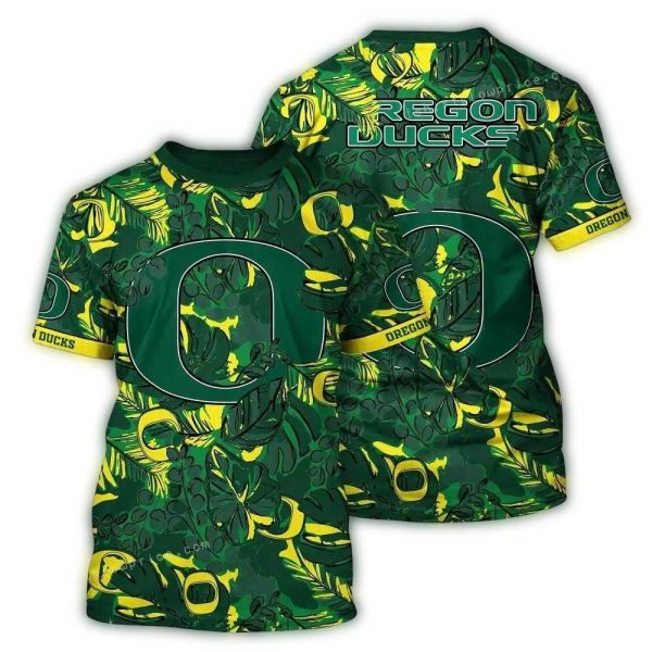 Oregon-Ducks-Floral-Leafs-Pattern-Art-AOP-T-Shirt-1 Oregon Ducks Floral Leafs Pattern Art AOP T Shirt 1