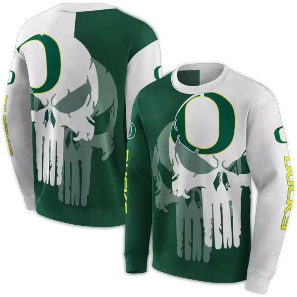 Oregon Ducks Graphic Punisher AOP Sweatshirt 1
