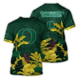 Oregon Ducks Landscape Vintage All-Over Print T-Shirt