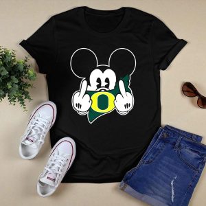 Oregon Ducks Mickey Middle Finger T-Shirt