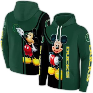 Oregon Ducks Mickey Mouse All-Over Print Hoodie