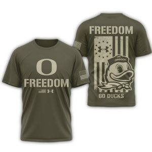 Oregon Ducks Ncaa Freedom Under Armour All-Over Print T-Shirt