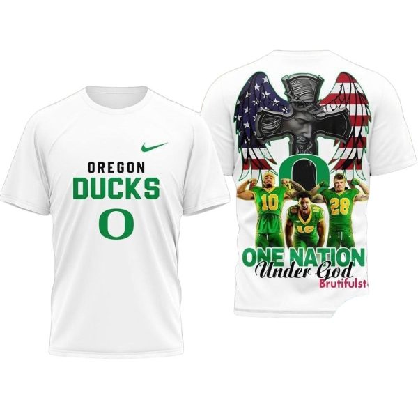 Oregon-Ducks-NCAA-Graphic-Player-One-Nation-Under-God-3D-Shirt-1 Oregon Ducks NCAA Graphic Player One Nation Under God 3D Shirt 1