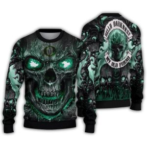 Oregon Ducks Skull Intensity Ugly Sweater