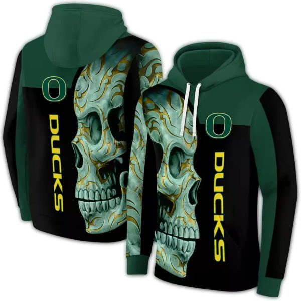 Oregon-Ducks-Skull-Motif-AOP-Hoodie-1 Oregon Ducks Skull Motif AOP Hoodie 1