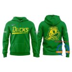 Oregon Ducks Softball 2025 New Season Green All-Over Print Hoodie