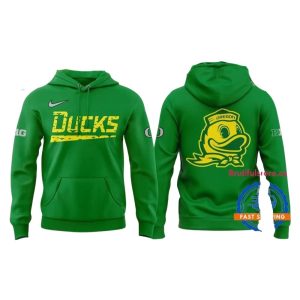 Oregon Ducks Softball 2025 New Season Green All-Over Print Hoodie
