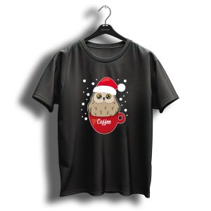 Owl Coffee Lover Eagle Owl Christmas Cup T-Shirt