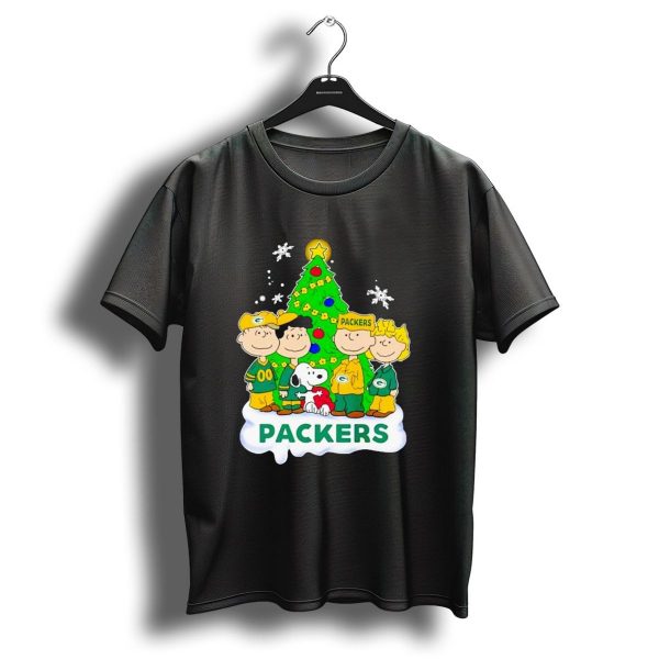 Packers Peanuts Characters Christmas Tree T Shirt 1 t shirt 1