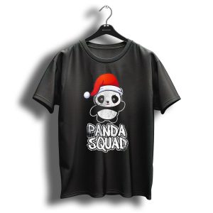 Panda Squad Christmas Panda Santa Hat T Shirt