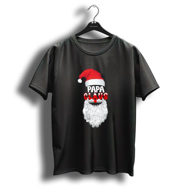 Papa Claus Christmas Santa Hat And Beard T Shirt 1 t shirt 1