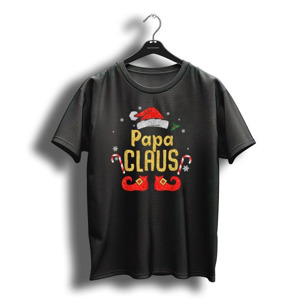 Papa Claus Santa Hat Candy Canes Boots Christmas T Shirt t shirt 1
