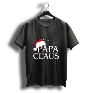 Papa Claus Santa Hat Christmas Family Group Mens T Shirt
