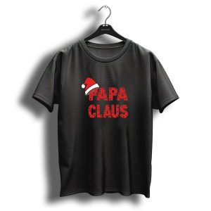 Papa Claus Santa Hat Family Matching Group Christmas T Shirt