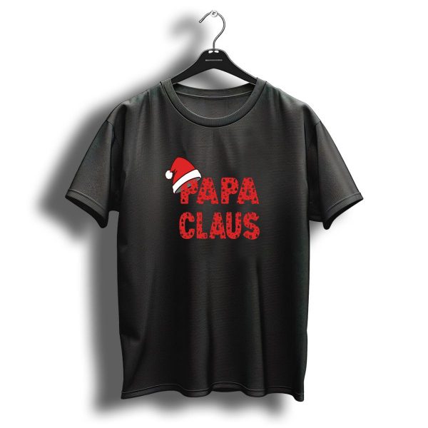 Papa Claus Santa Hat Family Matching Group Christmas T Shirt 1 t shirt 1