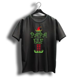 Papa Elf Christmas Costume Holiday T-Shirt