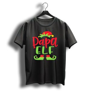 Papa Elf Christmas Match Holiday Humor T-Shirt