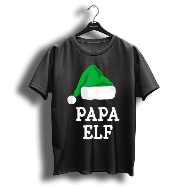 Papa Elf Christmas Matching Family Group Holiday T Shirt 1 t shirt 1