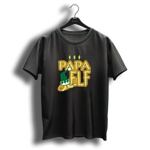 Papa Elf Funny Christmas Hat T-Shirt