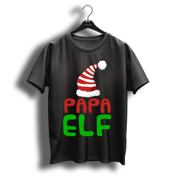 Papa Elf Matching Family Group Christmas Party Holiday T Shirt 1 t shirt 1