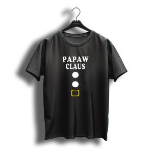 Papaw Claus Christmas Santa Belt And Buttons T-Shirt