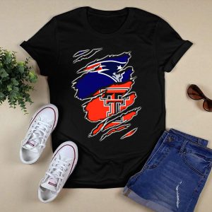 Patriots Texas Tech Dual Logo Fusion T-Shirt