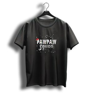 Pawpaw Santa Squad Christmas Lights Snowflakes T Shirt