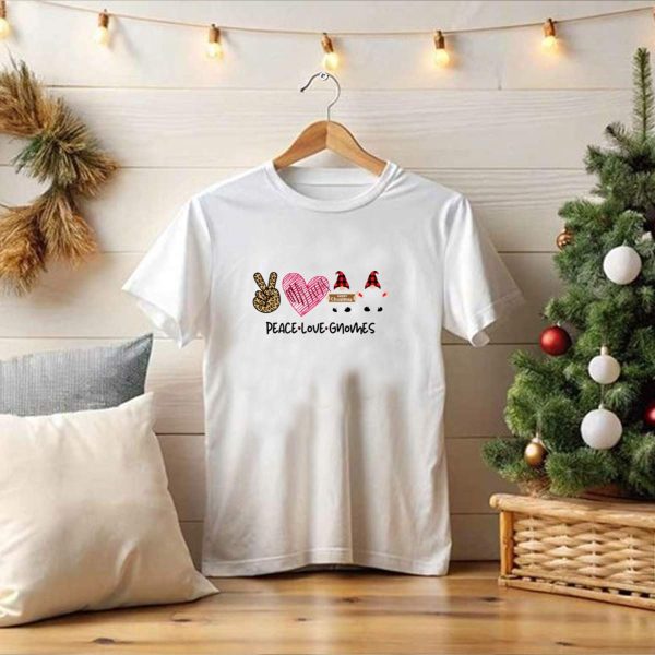 Peace Love Gnomes Merry Christmas Gnomes Buffalo Plaid Gnomes T Shirt 1 t shirt 1 Pittsburgh Steelers Unicorn Merry Christmas Knitted Ugly Sweater 1