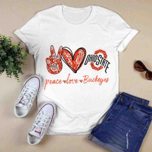Peace Love Ohio State Buckeyes T Shirt