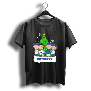 Peanuts Characters Dallas Cowboys Christmas Tree Cowboys T Shirt