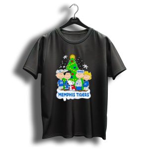 Peanuts Characters Memphis Tigers Christmas Tree T Shirt
