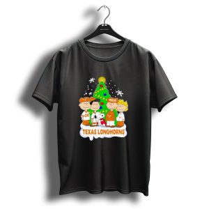 Peanuts Characters Texas Longhorns Christmas Tree T Shirt