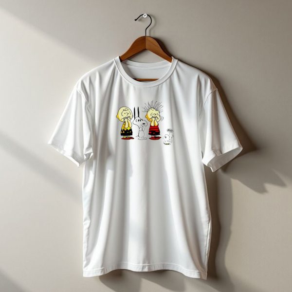 Peanuts Halloween Charlie Brown Snoopy Boo Ghost Scene T Shirt t shirt 1