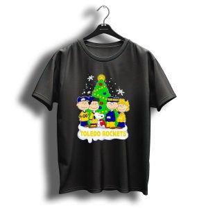 Peanuts Toledo Rockets Christmas Tree With Snoopy And Friends T Shirt