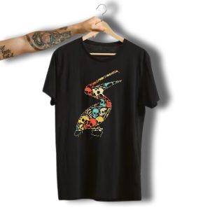 Pelican Halloween Skeleton Skull Colorful Skulls T-Shirt