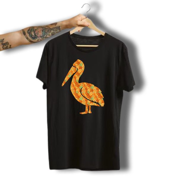 Pelican Pumpkin Pattern Easy Halloween Costume Bird Hero T Shirt t shirt 1