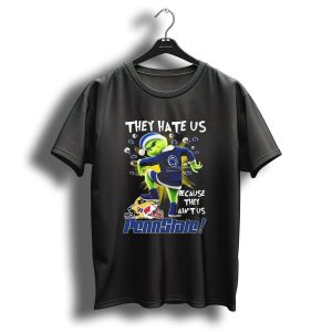 Penn State Nittany Lions 2024 They Hate Us Because They Aint Us The Grinch Merry Christmas T-Shirt