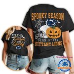 Penn State Nittany Lions 2025 Ncaa Halloween Spooky Season Vintage All-Over Print T-Shirt