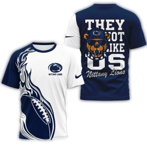 Penn State Nittany Lions 2025 Ncaa They Not Like Us All-Over Print T-Shirt