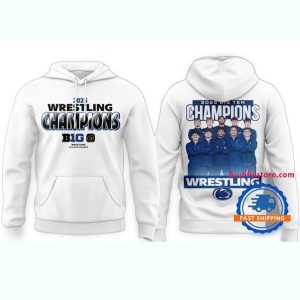 Penn State Nittany Lions 2025 Wrestling Big Ten Champions Funny All-over Print Hoodie