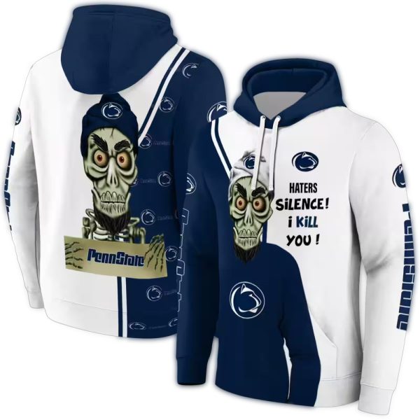 Penn State Nittany Lions Achmed Skull I Kill You AOP Hoodie 1