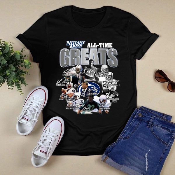 Penn State Nittany Lions All time greats signatures Shirt Black 1