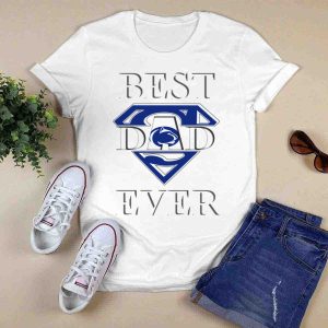 Penn State Nittany Lions Best Dad Ever Superhero T Shirt
