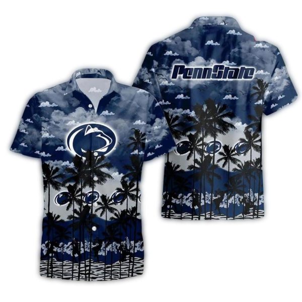 Penn State Nittany Lions Coconut Clound Tropical Hawaiian Shirt 1